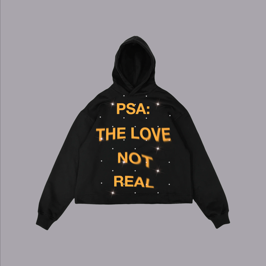 PSA THE LOVE IS NOT REAL HOODIE
